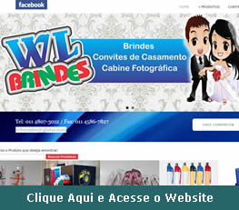 Website da WLBrindes em Jundiaí